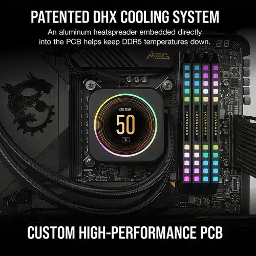 Corsair Dominator Platinum RGB 32GB (16GBx2) DDR5 6000MHz (Black)-img(8)