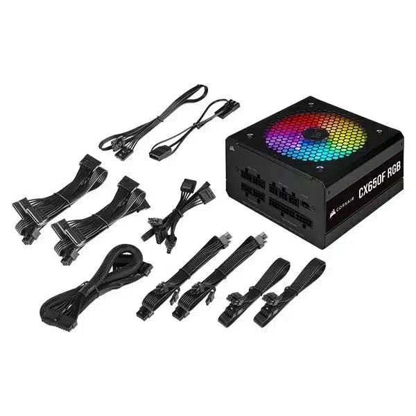 Corsair CX650F RGB 650 Watt 80 Plus Bronze Fully Modular image 7