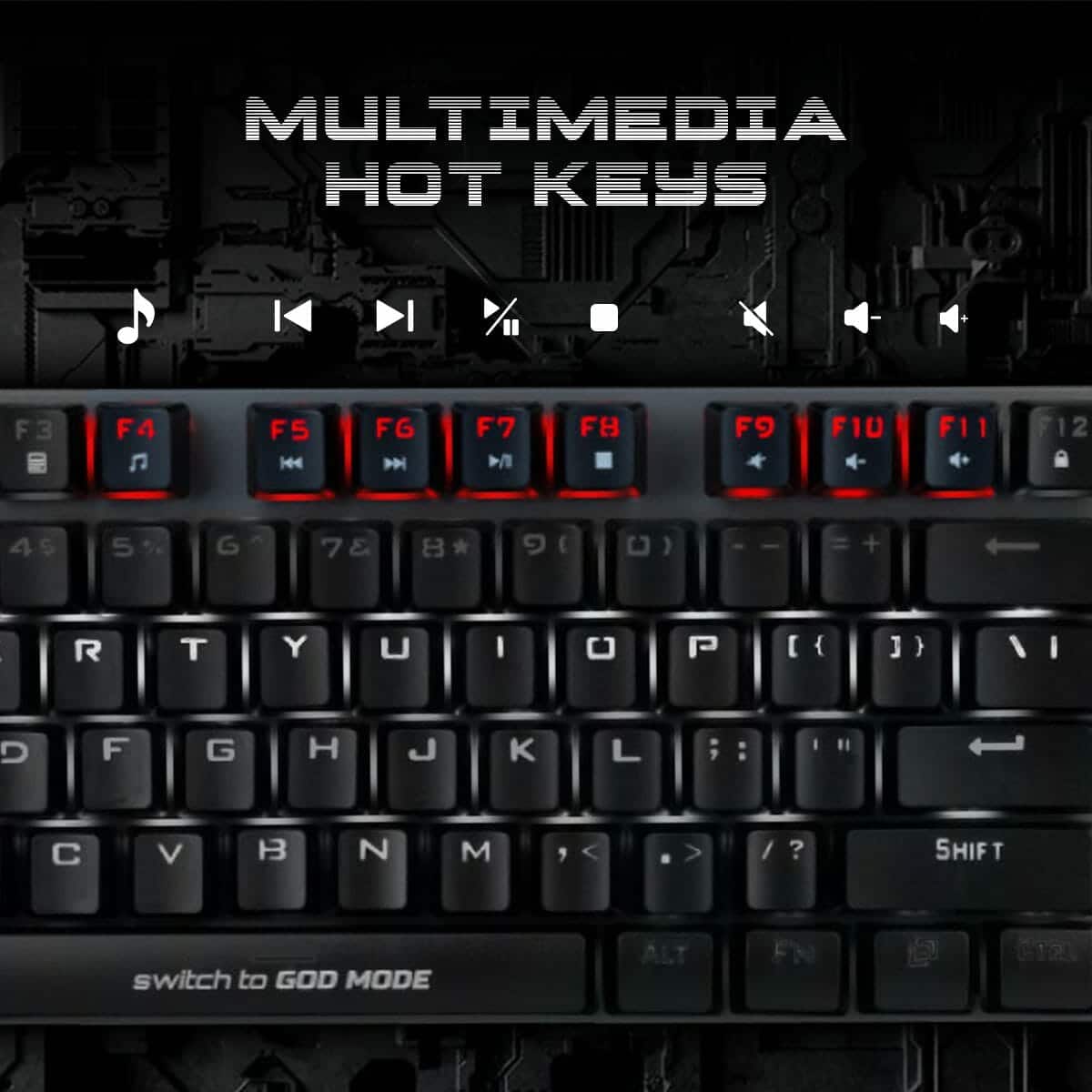 Cosmic Byte Vanth (CB-GK-27) Blue Switches Mechanical Keyboard-img(6)