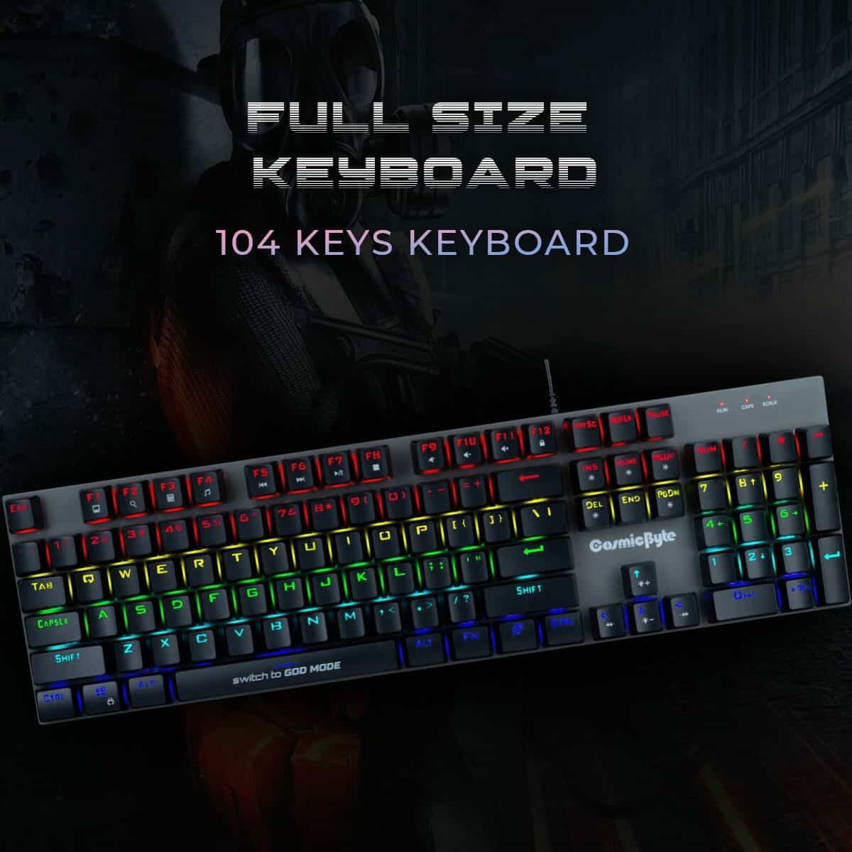 Cosmic Byte Vanth (CB-GK-27) Blue Switches Mechanical Keyboard-img(5)