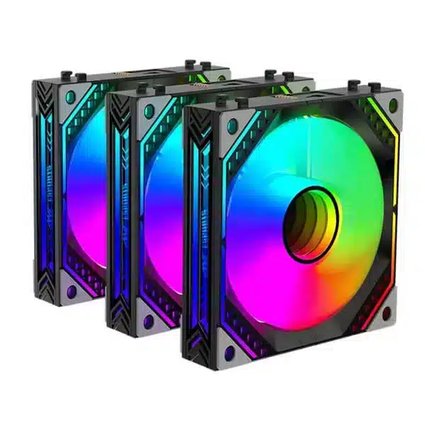 Ant Esports Infinity Flow 120mm ARGB Cabinet Fan (Triple Pack) (Black) image 6