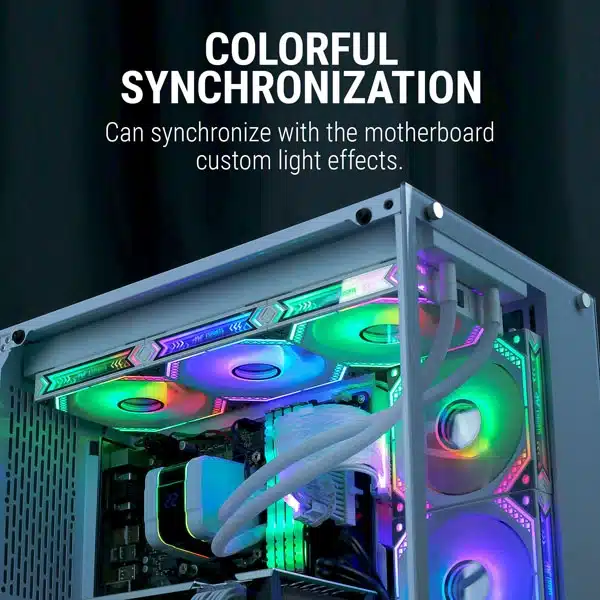 Ant Esports Infinity Flow 120mm ARGB Cabinet Fan (Triple Pack) (Black) image 11