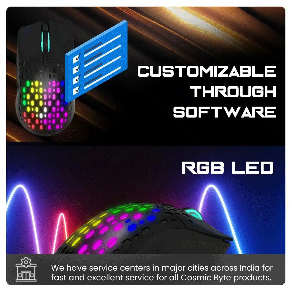 Cosmic Byte Sentinel RGB Wireless + Wired Dual Mode (Black)