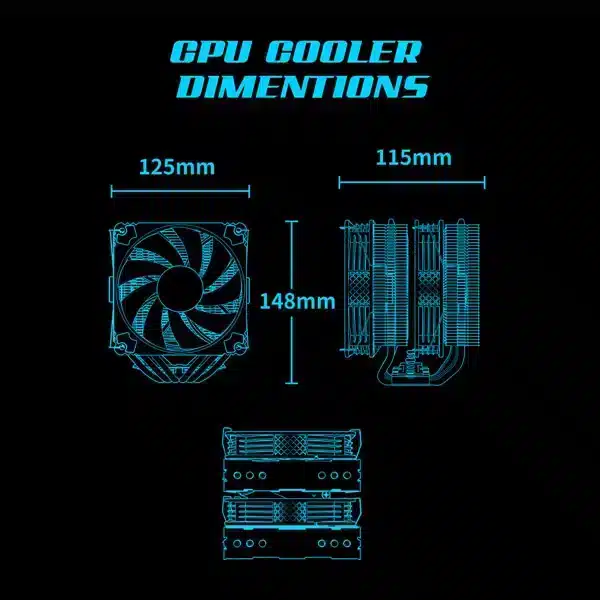 Ant Esports ICE-C621 ARGB Dual Tower (Black) image 10