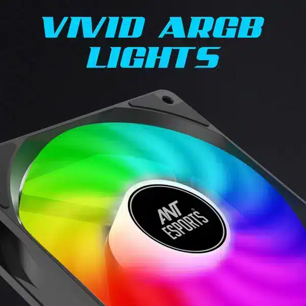 Ant Esports ICE-C621 ARGB Dual Tower (Black) image 6