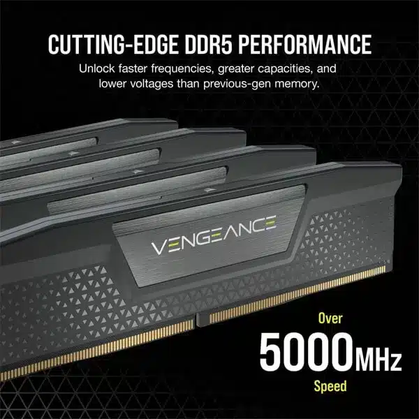 Corsair Vengeance 32GB (32GBx1) DDR5 CL40 5200MHz (Black) GT