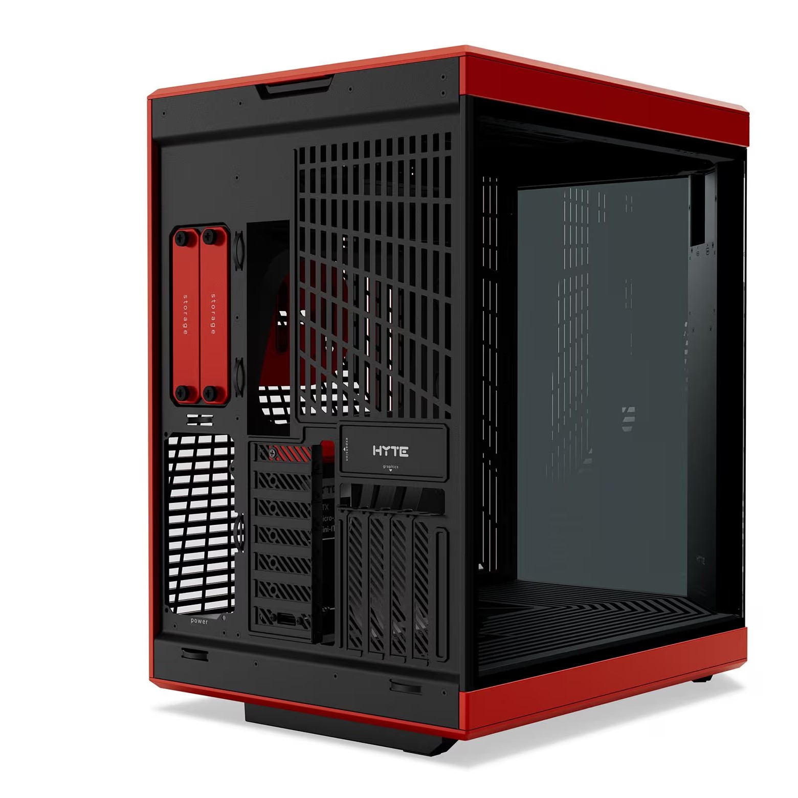 HYTE Y70 Touch Infinite ATX Premium Case (Black and Red) modxcomputers