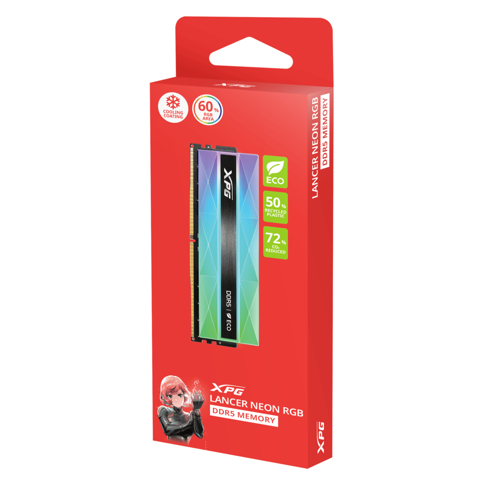 Adata XPG Lancer Neon RGB 16GB (16GBx1) DDR5 CL30 6000MHz-img(2)