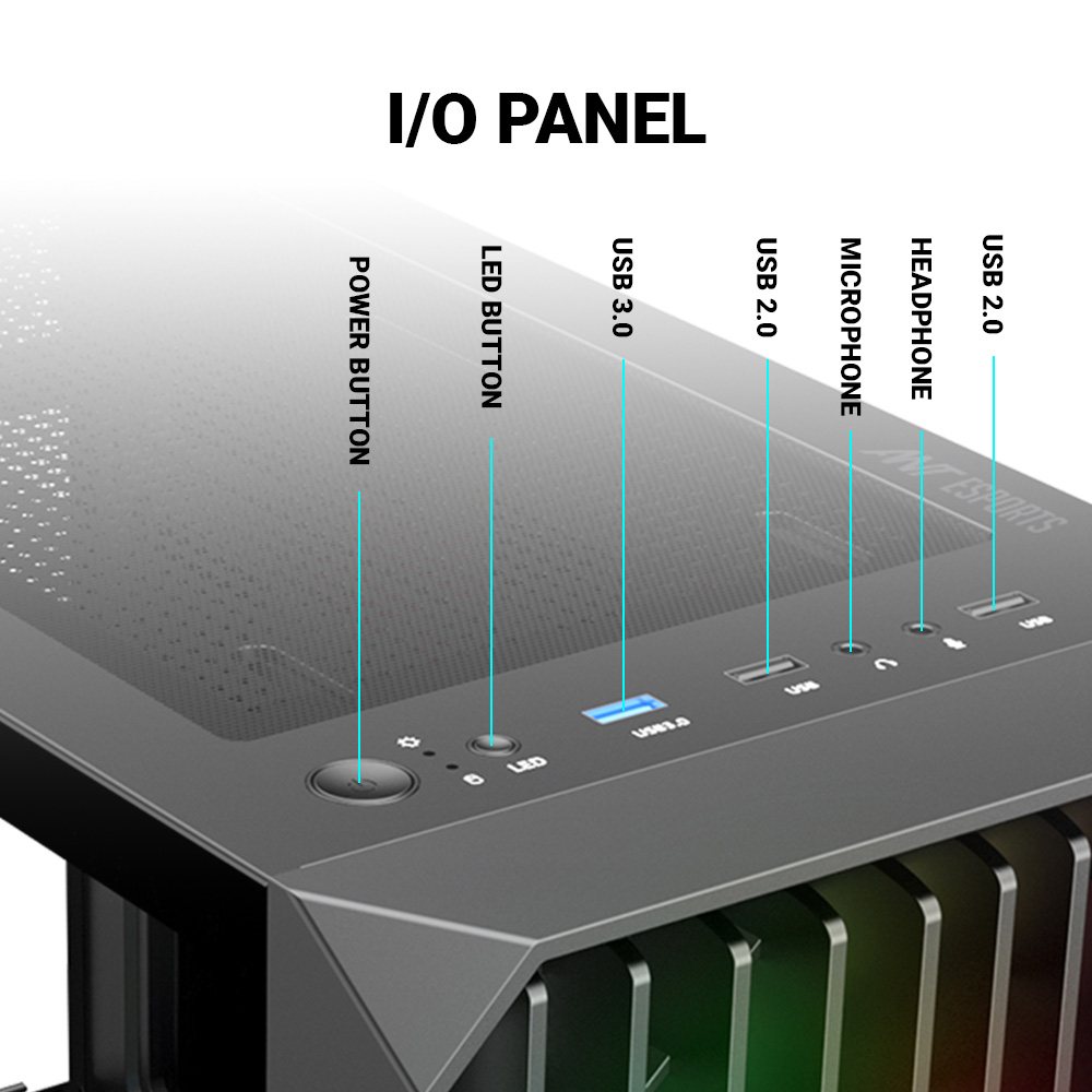Buy Ant Esports 205 Mini 6F ARGB (Black)