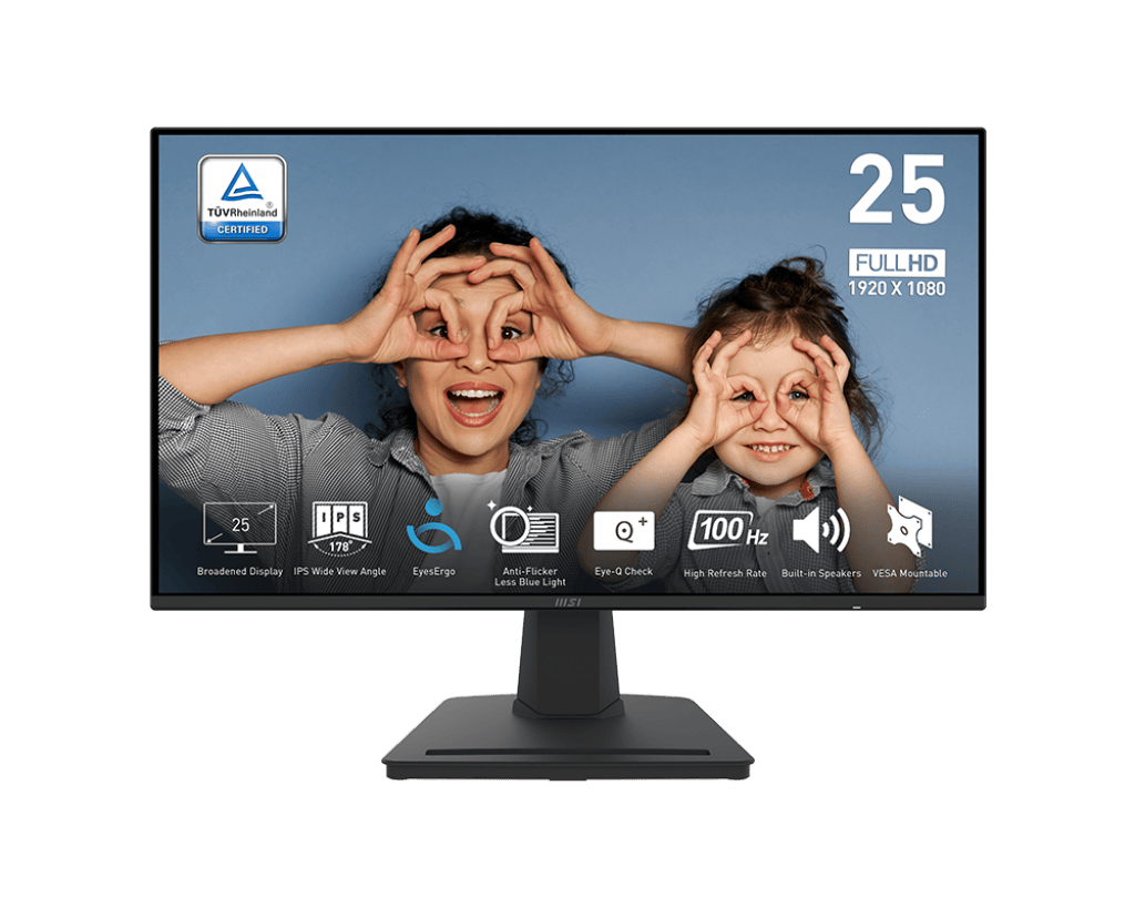 MSI PRO MP252 | 25 Inch 1080p FHD IPS 100Hz