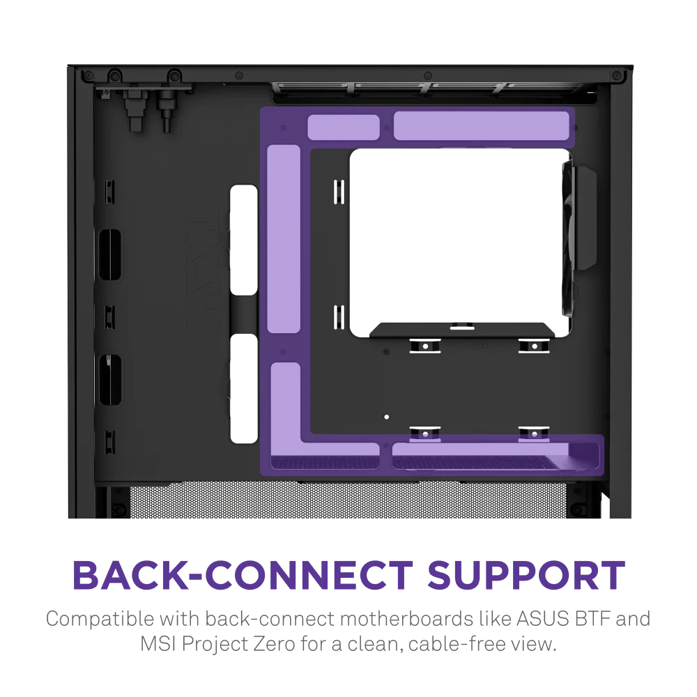 NZXT H3 Flow Micro-ATX Mid Tower (Black) image 7