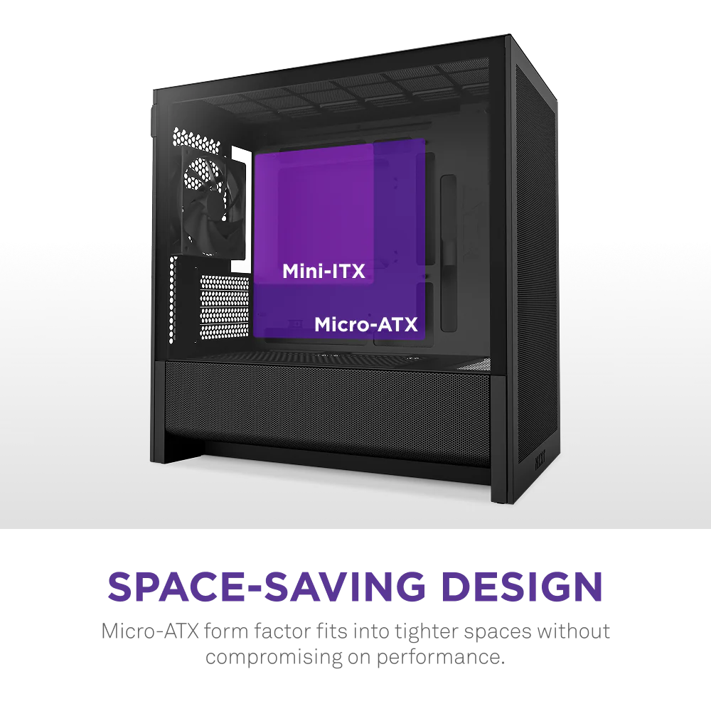 Buy NZXT H3 Flow Micro-ATX Mid Tower (Black)