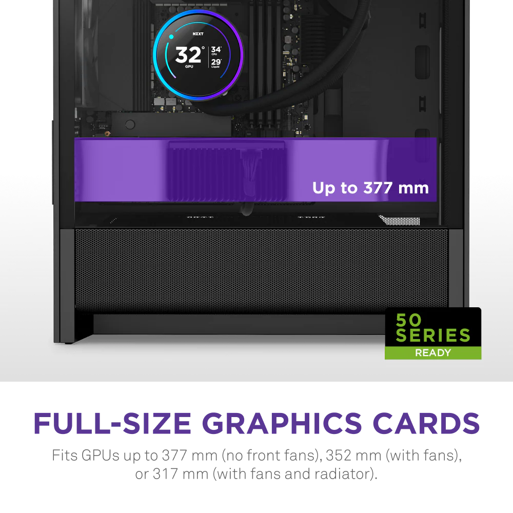 NZXT H3 Flow Micro-ATX Mid Tower (Black)