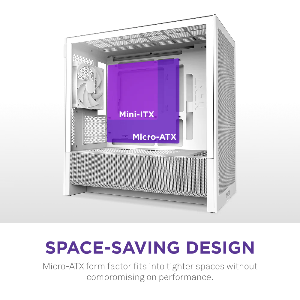 Buy NZXT H3 Flow Micro-ATX Mid Tower (White)
