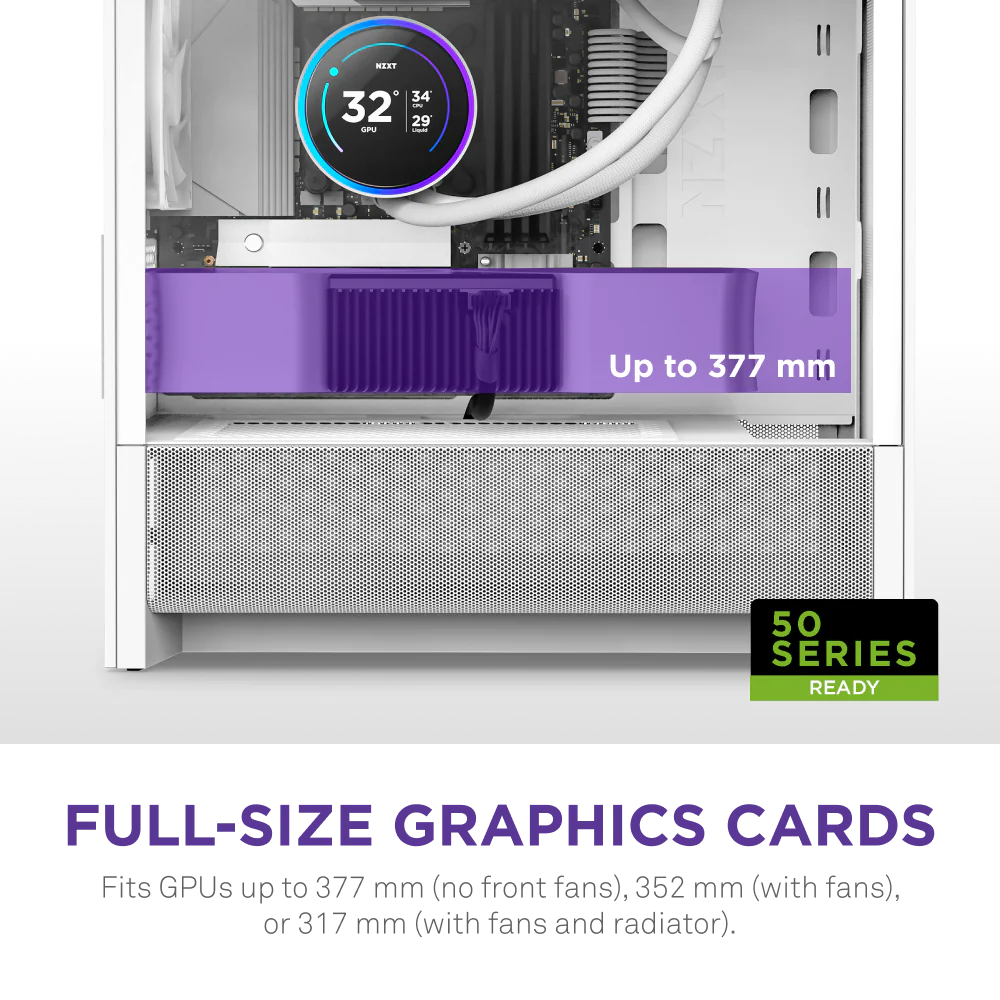 NZXT H3 Flow Micro-ATX Mid Tower (White)