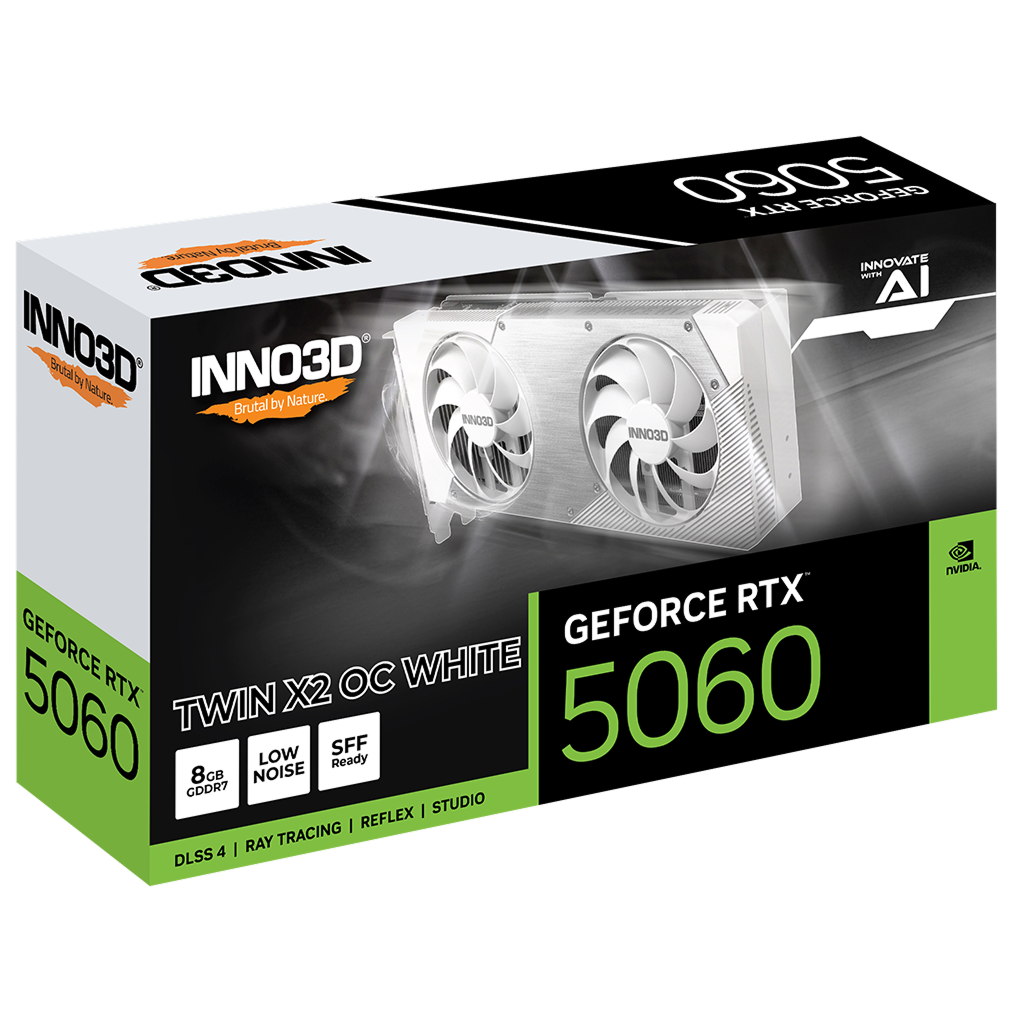 Inno3D RTX 5060 Twin X2 OC 8GB GDDR7 (WHITE) RTX