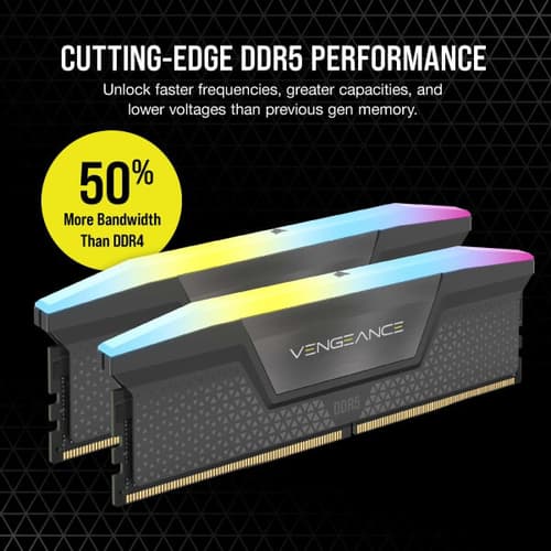 Corsair Vengeance RGB 32GB (16GBx2) DDR5 CL36 6000MHz (Grey) modxcomputers