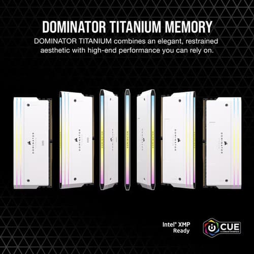 Corsair Dominator Titanium RGB 32GB (16GBx2) DDR5 CL30 6000MHz (White) image 7