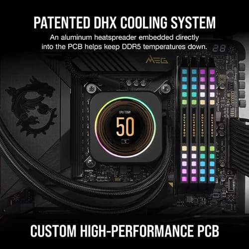 Buy Corsair Dominator Platinum RGB 64GB (32GBx2) DDR5 6000MHz (Black)