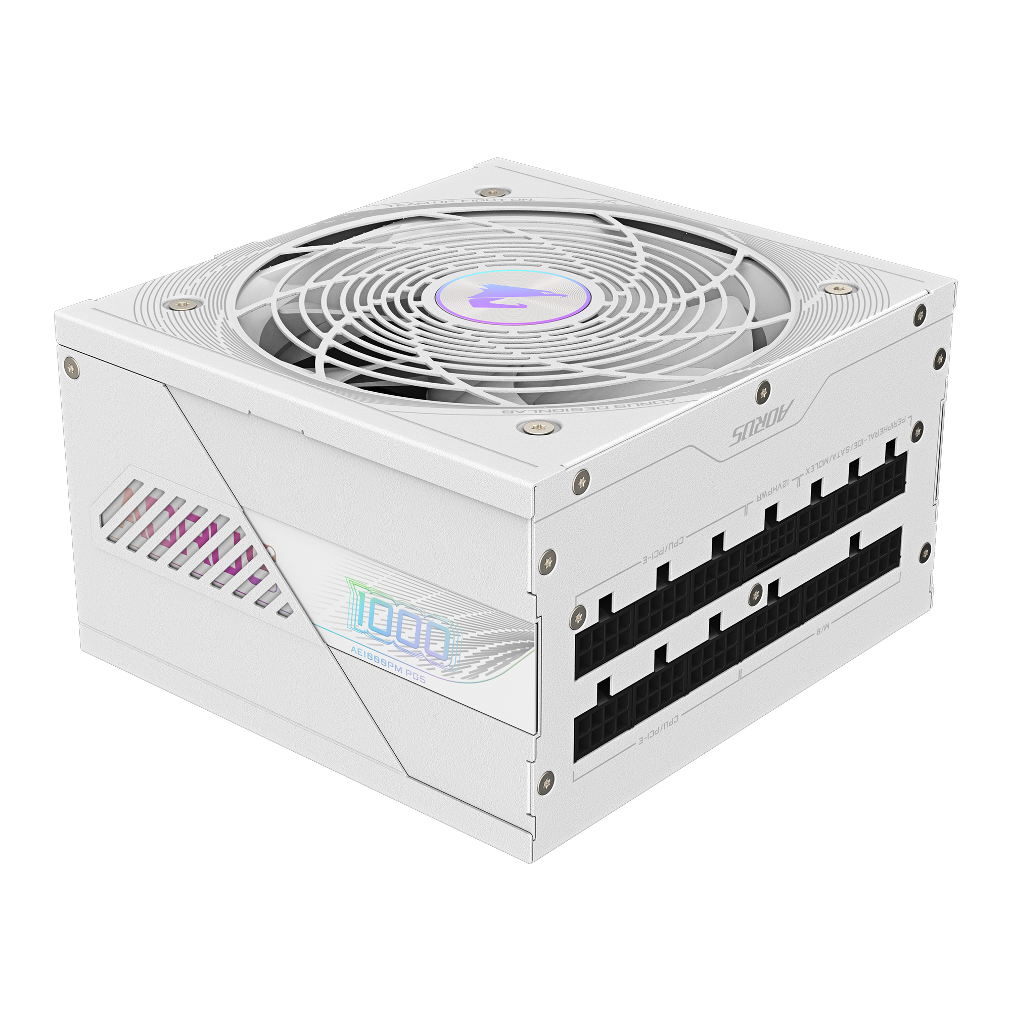 Gigabyte Aorus Elite P1000W PG5 ICE ATX 3.1 1000 Watts 80 Plus Platinum Fully Modular (White) modxcomputers