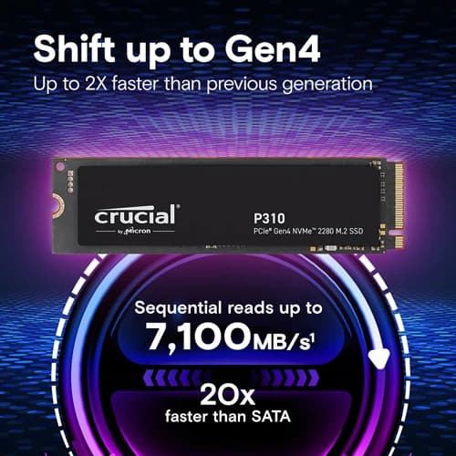 Crucial P310 1TB M.2 NVMe Gen4 7100MB/s Internal SSD-img(4)