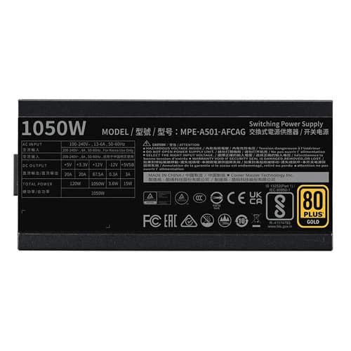 Buy Cooler Master MWE 1050 V2 ATX 3.1 1050 Watt 80 Plus Gold Fully Modular