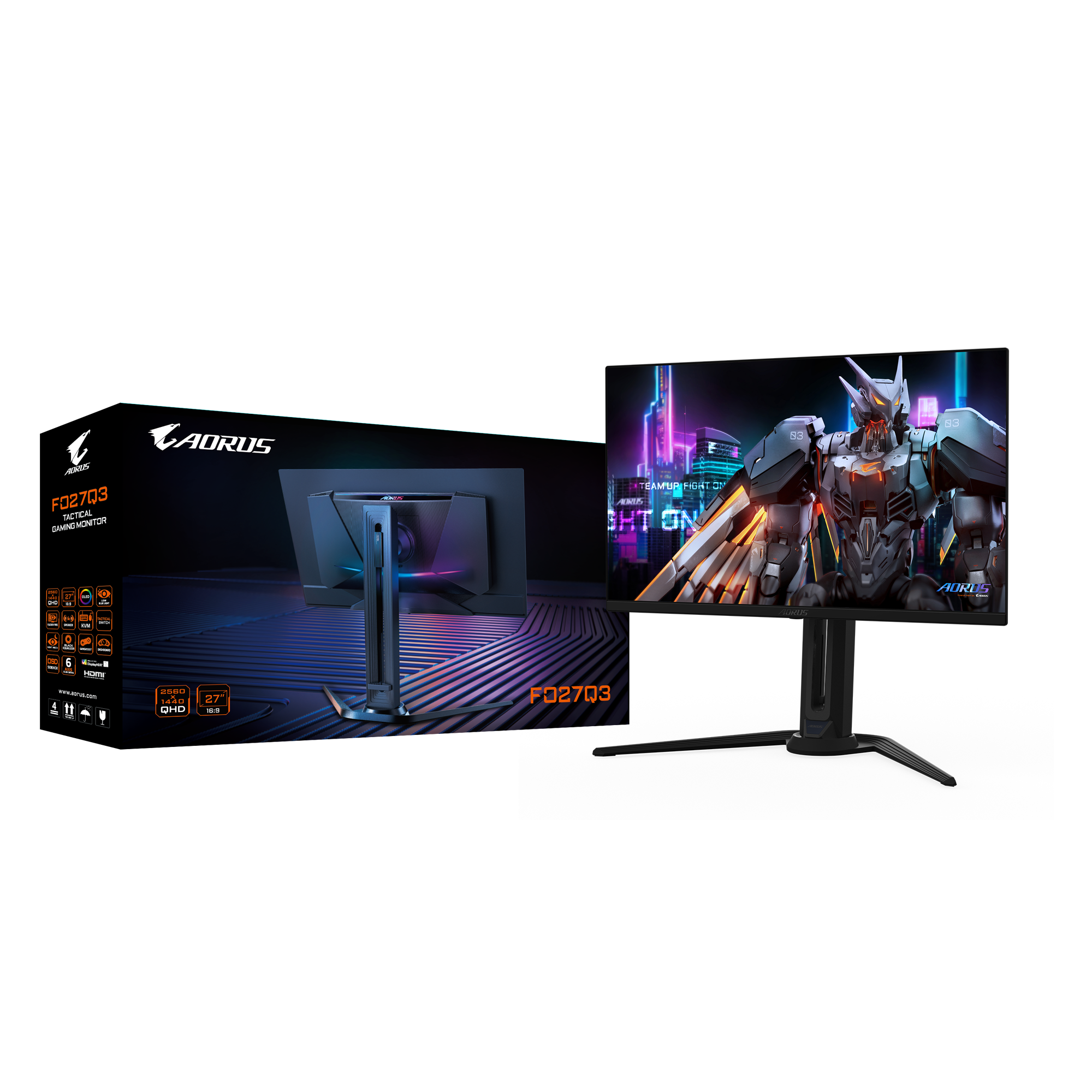 Buy Gigabyte AORUS FO27Q3 QD-OLED | 27 Inch 1440p (2K) 360Hz OLED 0.03ms