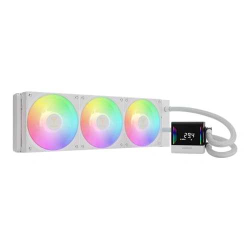 Gamdias CHIONE E4-360 ARGB with Display (White)