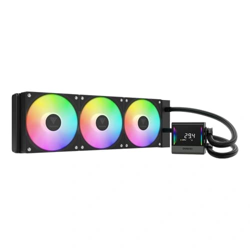 Gamdias CHIONE E4-360 ARGB with Display (Black)