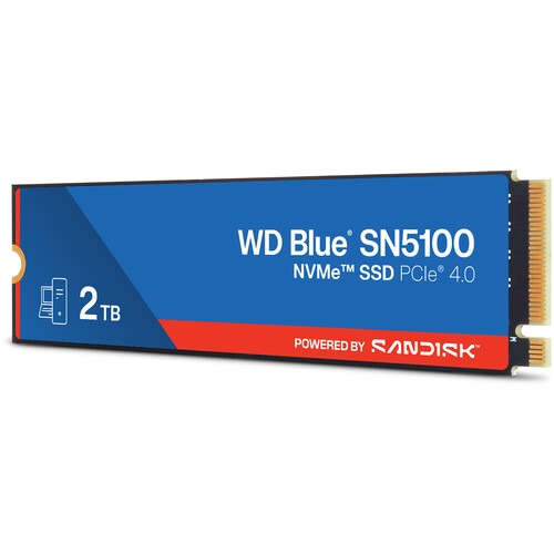 Western Digital Blue SN5100 2TB M.2 NVMe Gen4 7100MB/s Internal SSD Western