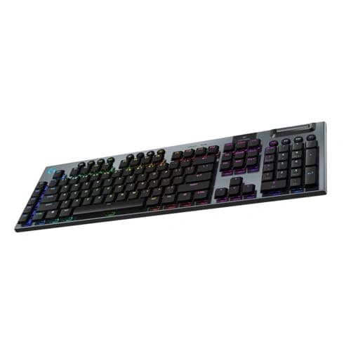 Logitech G915 X Lightspeed Low-Profile Wireless Mechanical Gaming Keyboard (Tactile Switches) (Black) Logitech