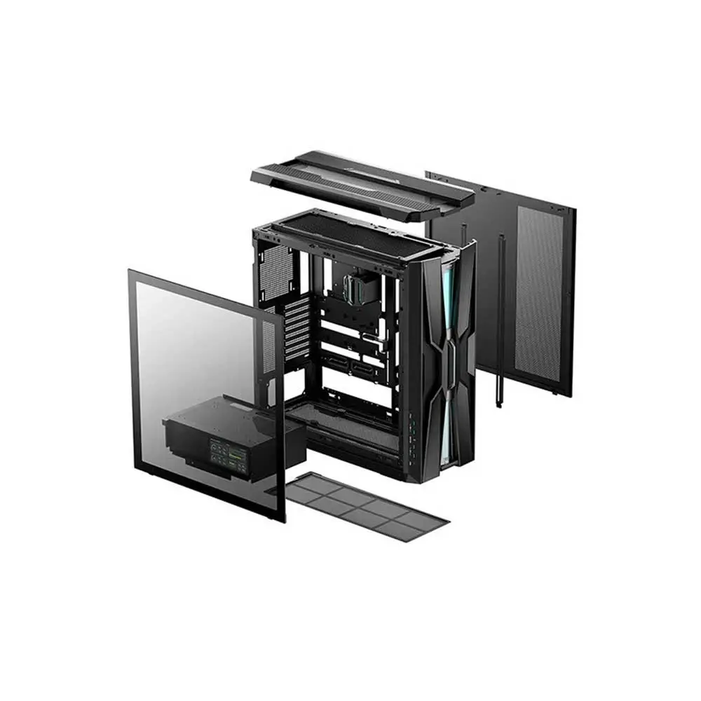 DeepCool Genome III Flagship Liquid Cooled Full Tower Case with Display (Black) Genome