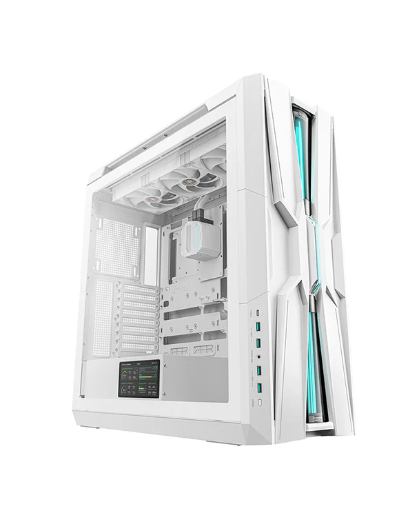DeepCool Genome III Flagship Liquid Cooled Full Tower Case with Display (White)