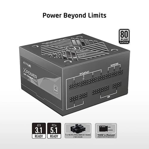 ProLab Design XPower XP-1000P ATX 3.1 1000 Watts 80 Plus Platinum Fully Modular ProLab