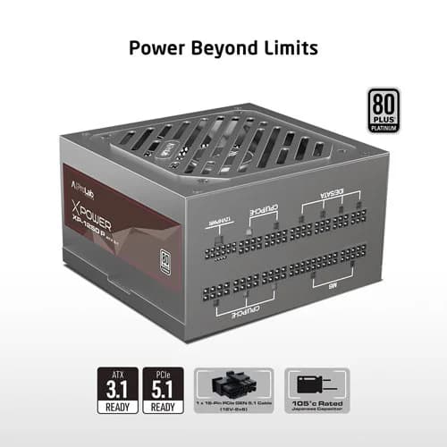 ProLab Design XPower XP-1250P ATX 3.1 1250 Watts 80 Plus Platinum Fully Modular Design
