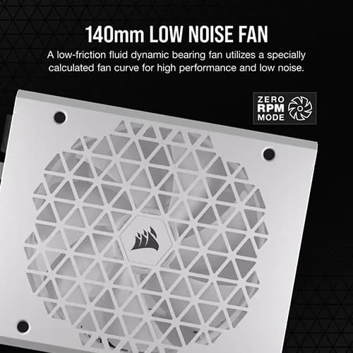Corsair RM750x SHIFT ATX 3.1 750 Watts 80 Plus Gold Fully Modular (White) Corsair