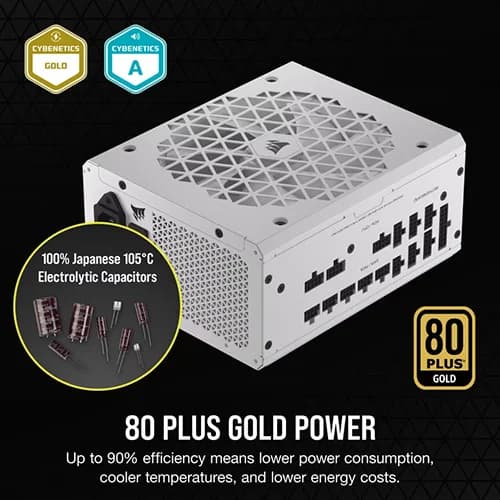 Buy Corsair RM750x SHIFT ATX 3.1 750 Watts 80 Plus Gold Fully Modular (White)