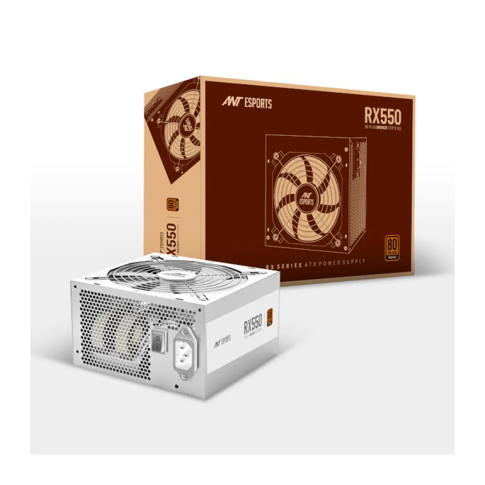 Ant Esports RX550 550 Watt 80 Plus Bronze (White)