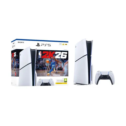 Sony PlayStation 5 Slim with NBA 2K26 Bundle Gaming Console | PS5 Disc Edition