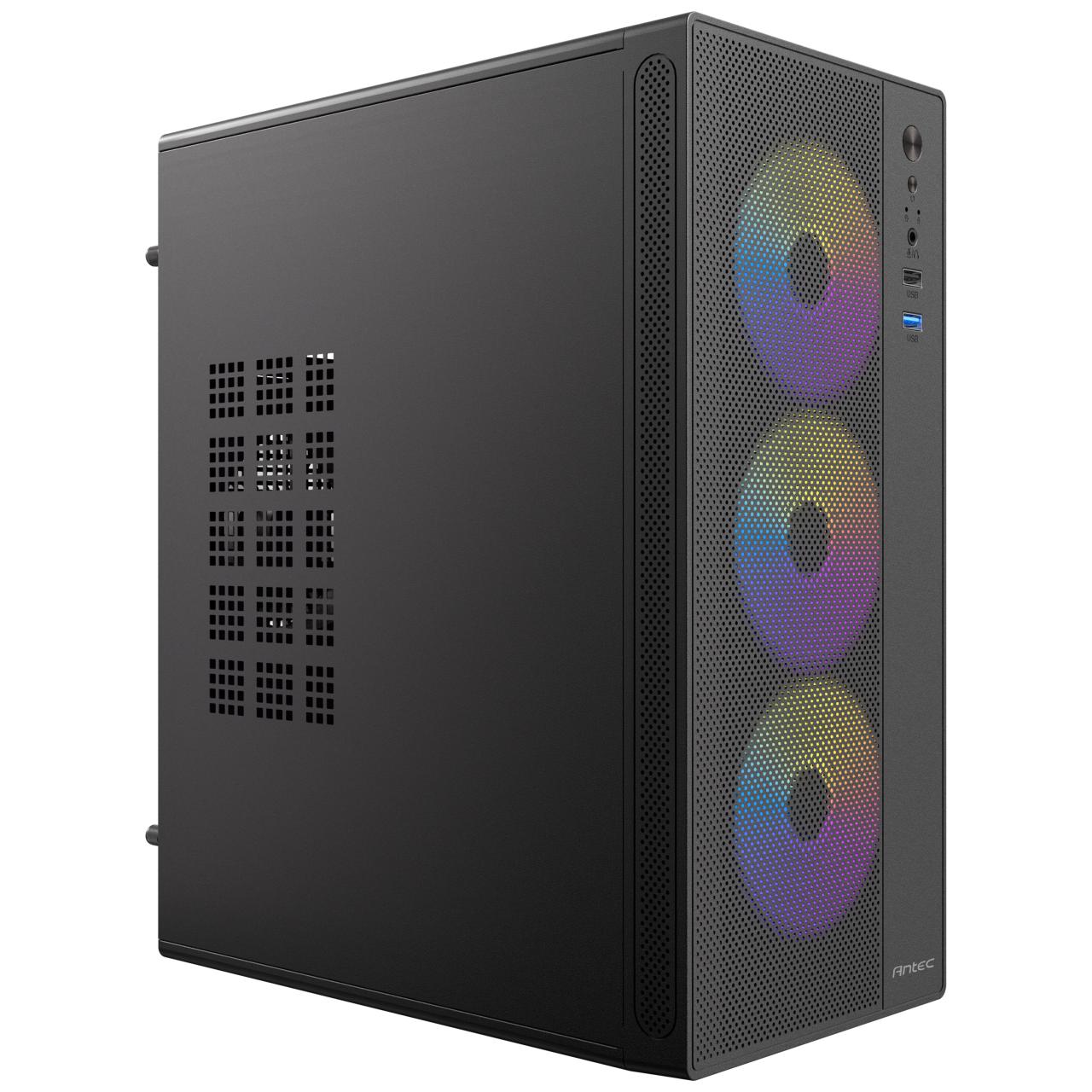 Antec ST5M ARGB with 4 Fans M-ATX Cabinet (Black)-img(3)