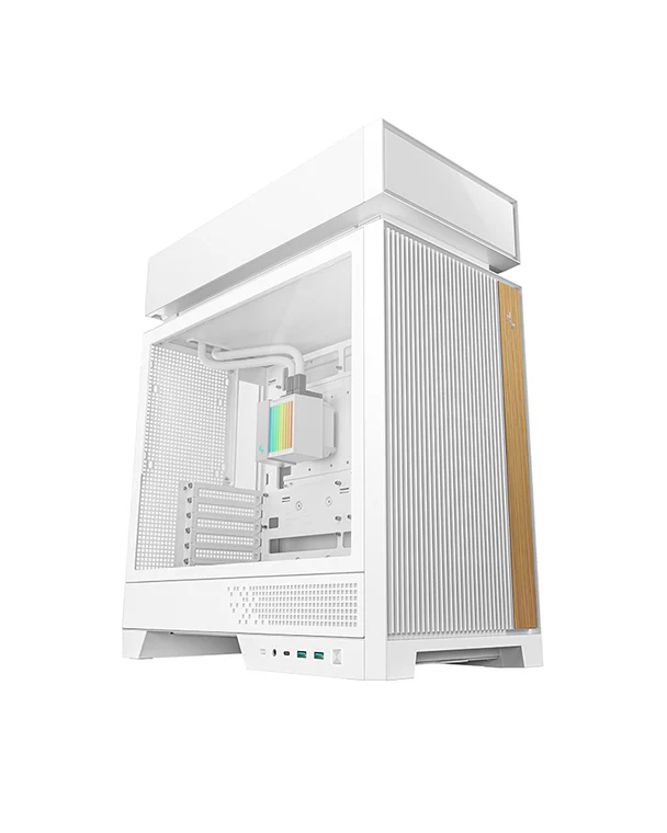 DeepCool CL6600 WH with 360mm AIO Liquid Cooler ATX Cabinet (White)-img(2)