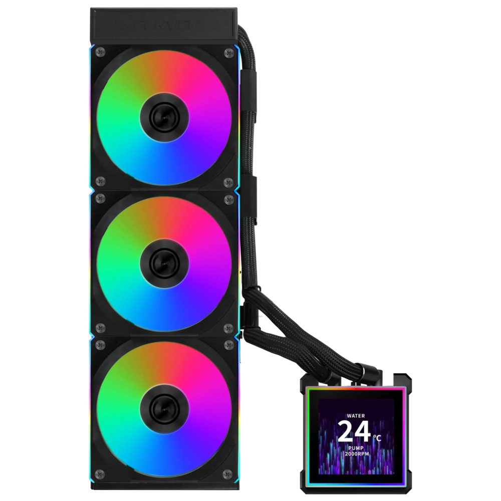 Lian Li Hydroshift II LCD-S 360CL ARGB Liquid Cooler with IPS LCD Display (Black)-img(2)