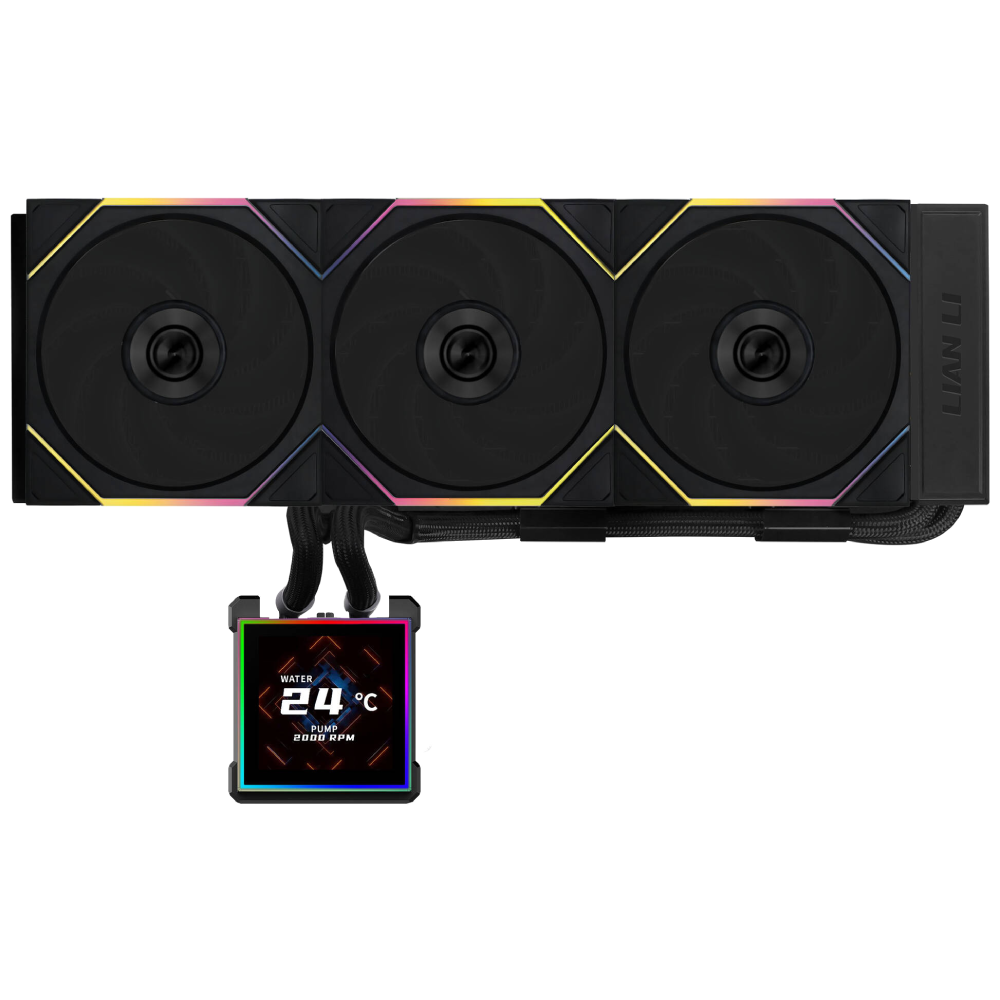 Lian Li Hydroshift II LCD-S 360TL ARGB Liquid Cooler with IPS LCD Display (Black)
