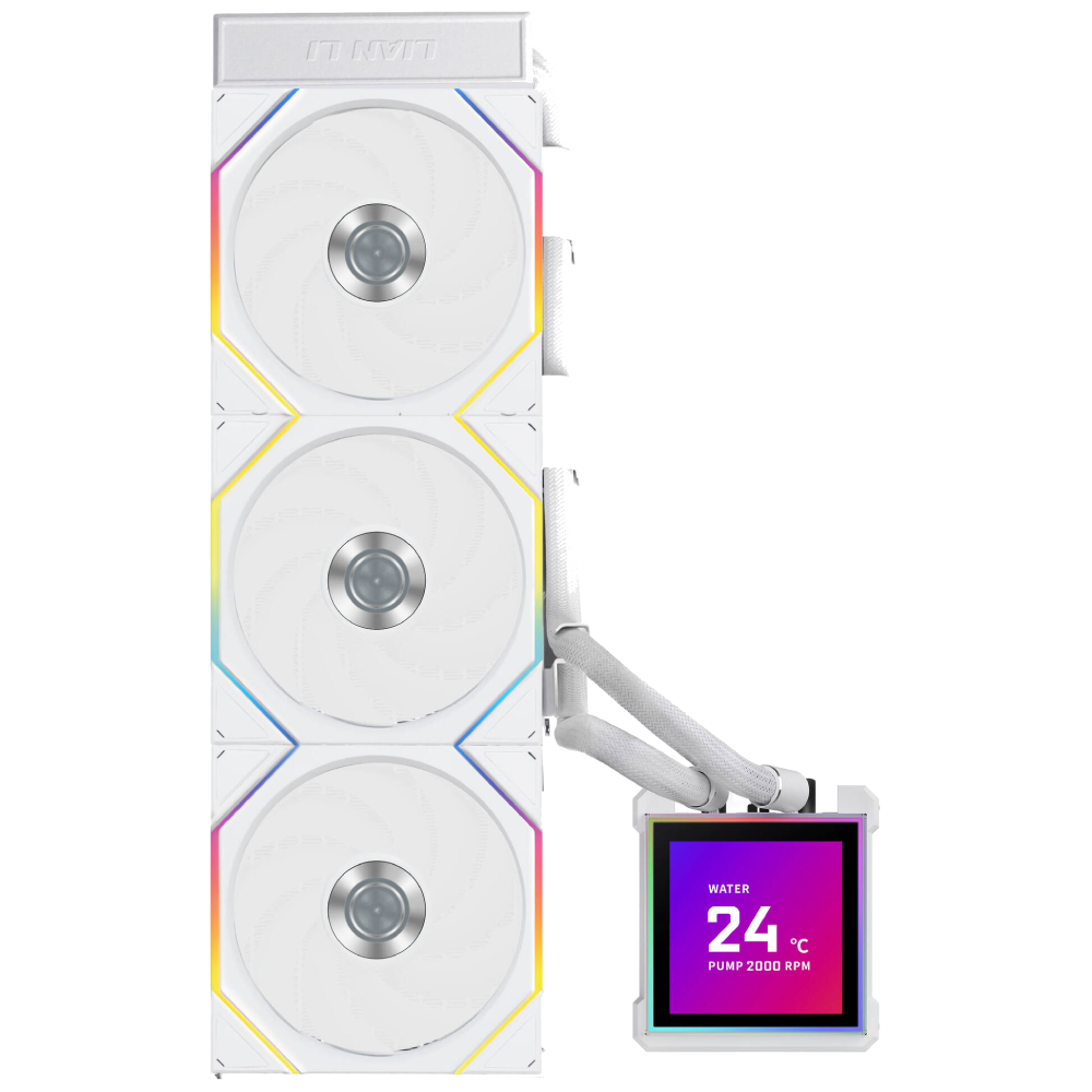 Lian Li Hydroshift II LCD-S 360TL ARGB Liquid Cooler with IPS LCD Display (White)-img(2)
