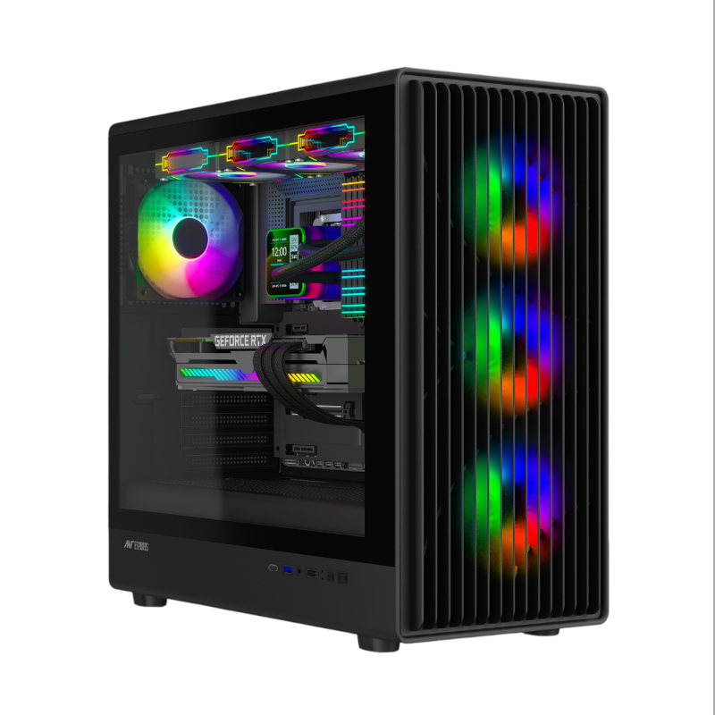 Ant Esports Zen Air 360 ARGB ATX Cabinet (Black)-img(2)