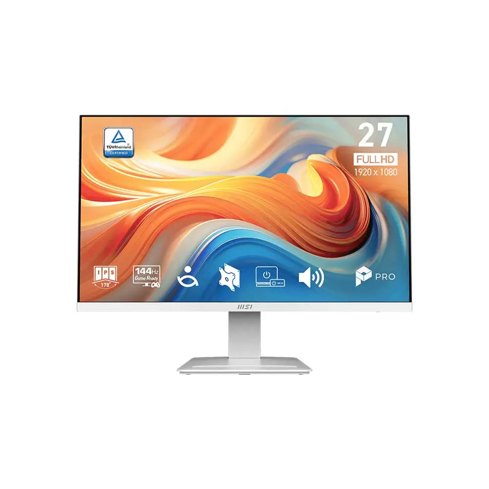 MSI PRO MP273W E14A | 27 Inch 1080p FHD 144Hz IPS Monitor (White)