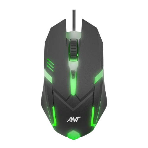 Ant GM46 2400DPI RGB Wired Gaming Mouse (Black)