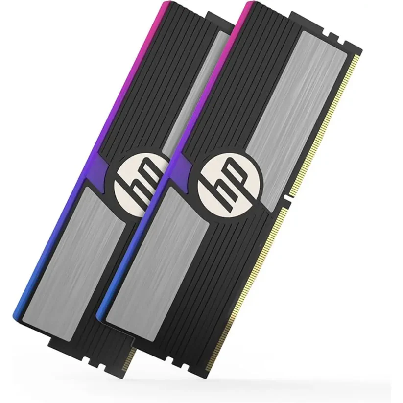 HP V10 RGB 16GB (8GBx2) DDR4 CL14 3200MHz RAM (Black)