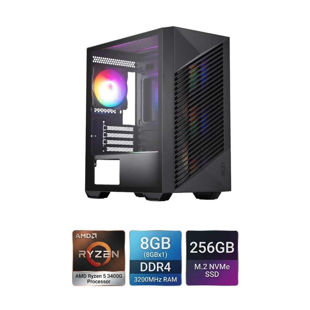 Kickstart 3400G Shadow PC Build