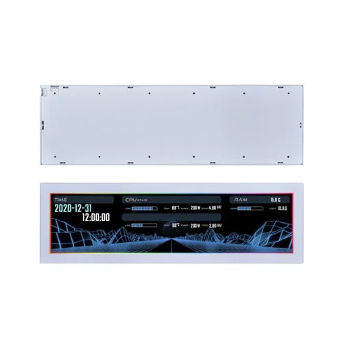 Lian Li 8.8 Inch Universal LCD Screen for PC (White)-img(2)